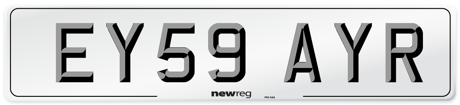 EY59 AYR Number Plate from New Reg